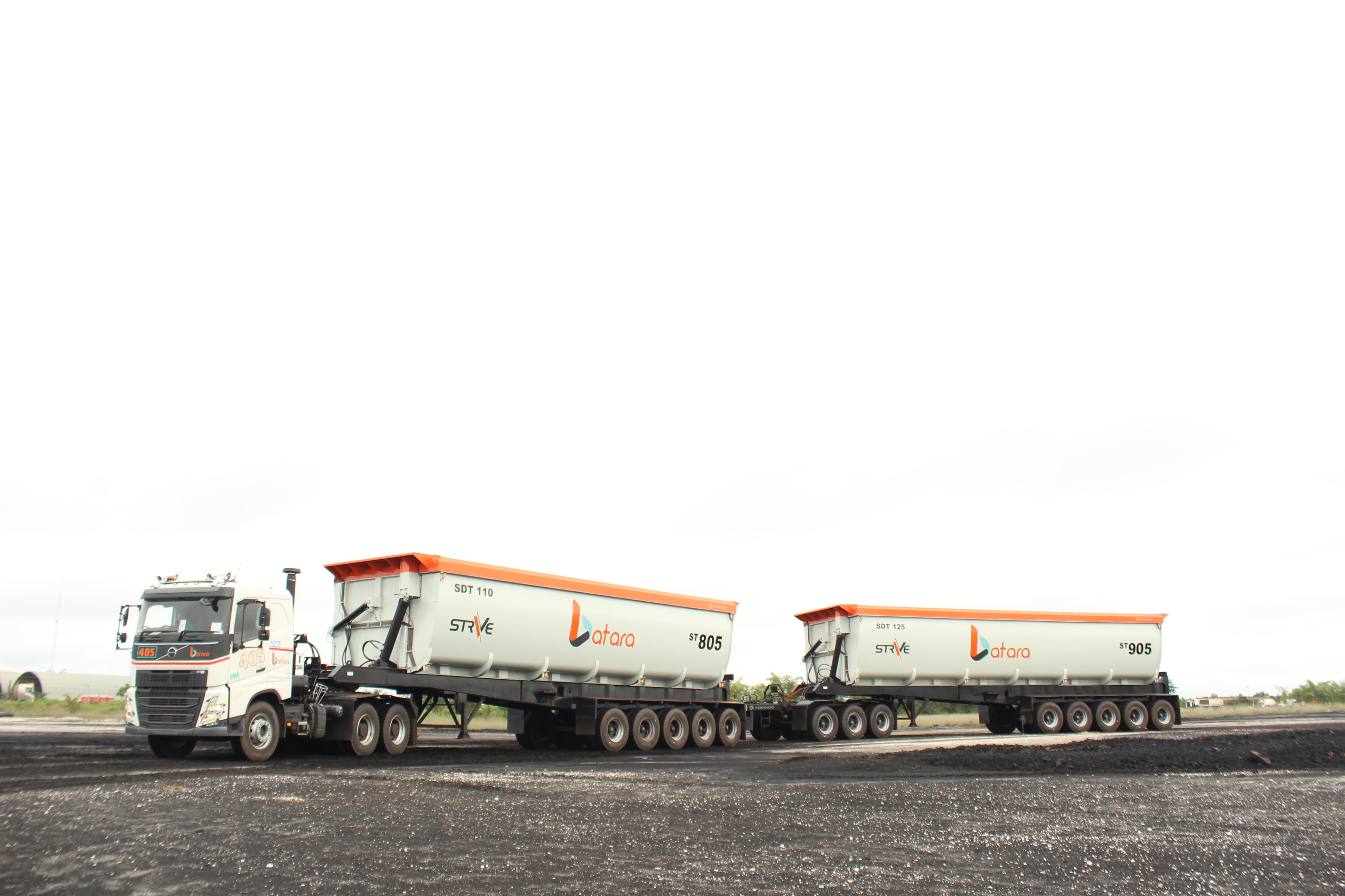 Volvo Truck Double Trailer